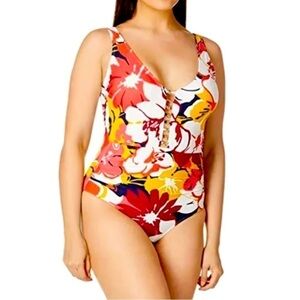 Anne Cole Women's Multi-Floral One-Piece